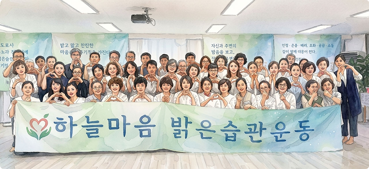밝은습관운동교육 단체사진